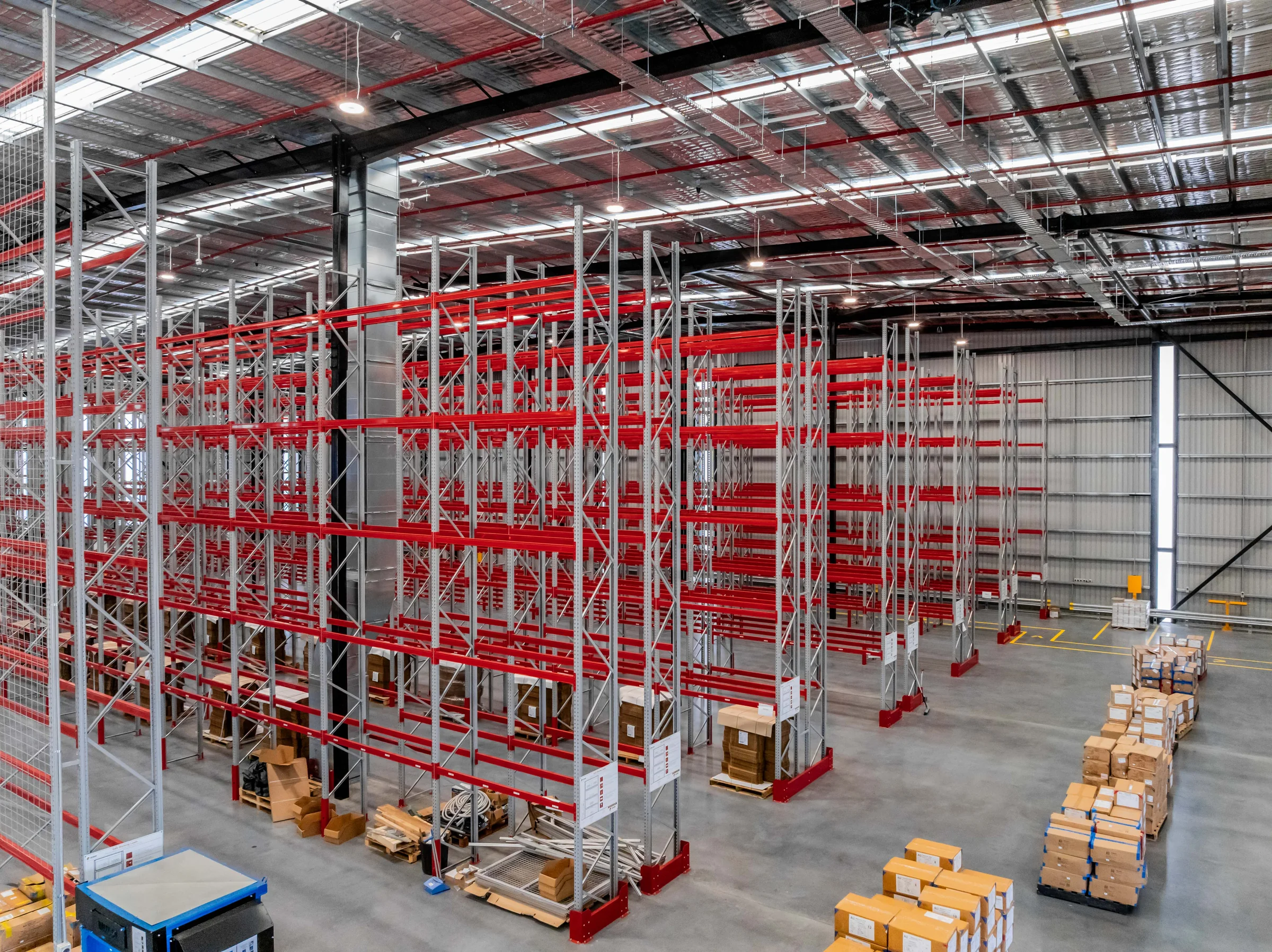 Glassons high-bay warehouse storage installation