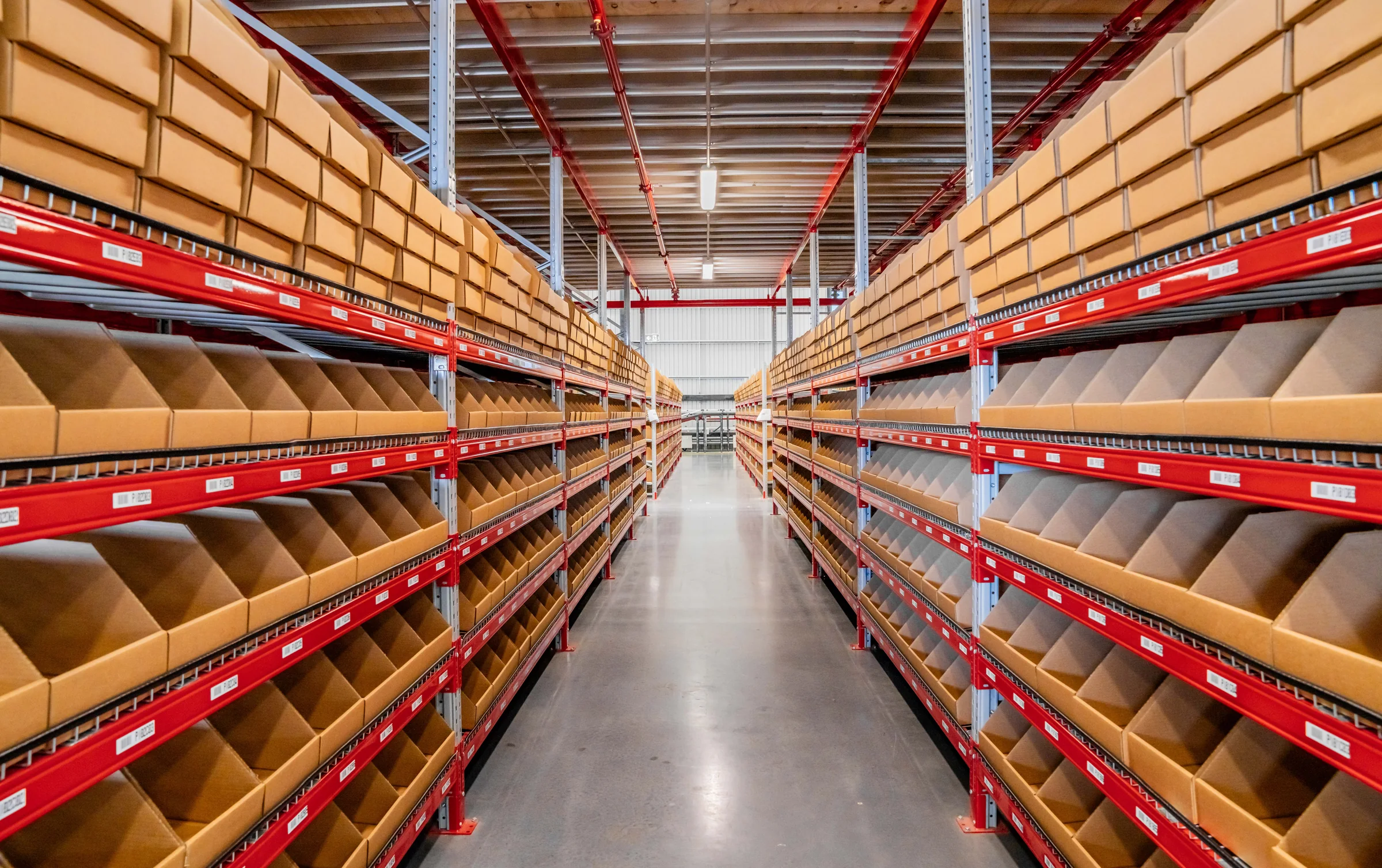 Glassons high-density picking shelves