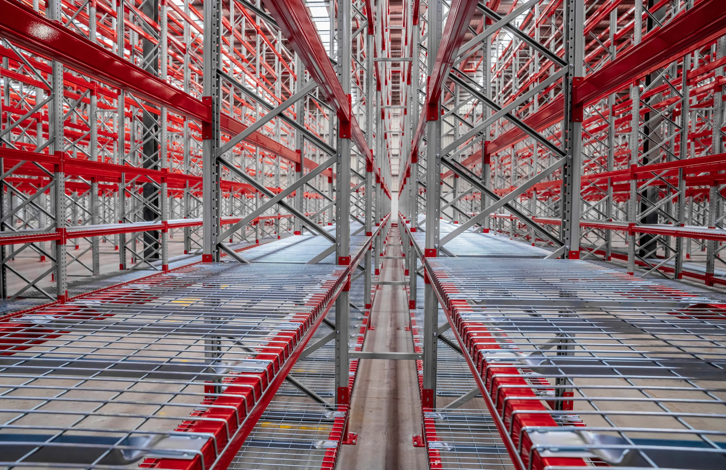 Omni Group high-density racking aisles