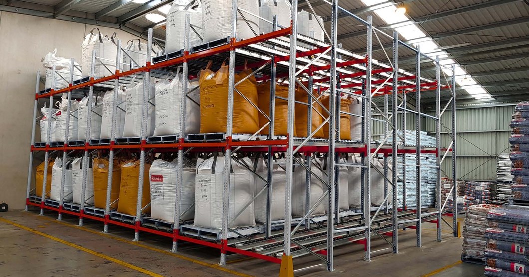 Ridley Agriproducts warehouse pallet racking solution by Bowen Storage