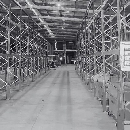 Ridley Agriproducts warehouse pallet live racking