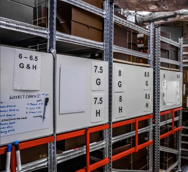 Premium retail store shelving and display system for organised apparel and product presentation