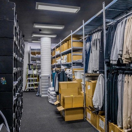 Elite Eleven stockroom design by Bowen Storage