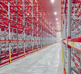 Conga Foods cool room and freezer pallet racking warehouse solution by Bowen Storage
