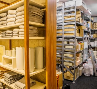 Country Road homewares stockroom with BM3000 racking system for premium retail storage