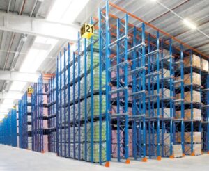 warehouse with drive in racking