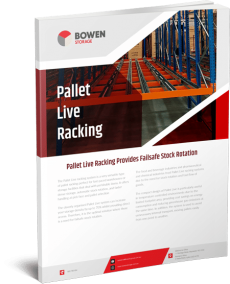 Pallet Live Racking Cover